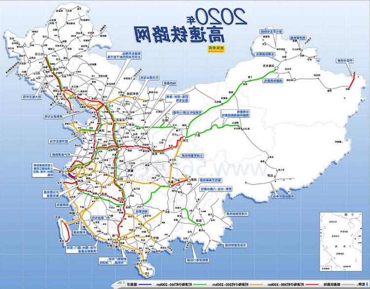 2020高速铁路网中国高铁网规划图_中国高铁规划线路图_全国高铁规划